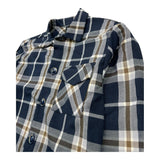 NEVER TOO camicia manica lunga fantasia quadri Blu per Bambino NT2182B BLU NEVER TOO 