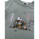 M+E' T-Shirt Girocollo Tinta Unita con Stampa per Neonato UEM0342 VERDE M+E' 