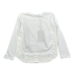 Paolo Pecora Shirt tinta unita Girocollo con Finta Camicia Bianco per Bambino PP2041 BIANCO PAOLO PECORA 