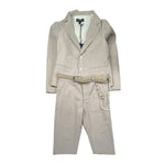 Please Completo 3 Pezzi Giacca-Pantalone-Cintura per Bambino EB00000673 BEIGE PLEASE 