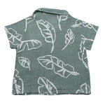 Play Up Camicia Mezza Manica Tinta Unita per Neonato PA011AQ11252 VERDE PLAY UP 