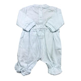 Chicco Long Sleeve Onesie Solid Color Blue For Newborn