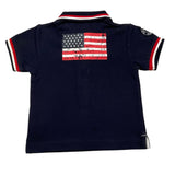 US Polo Assn Baby Solid Blue Half Sleeve Polo