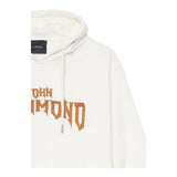 JOHN RICHMOND felpa con cappuccio tinta unita con stampa in contrasto Bianco per Neonato RBA24057FENXX BIANCO JOHN RICHMOND 