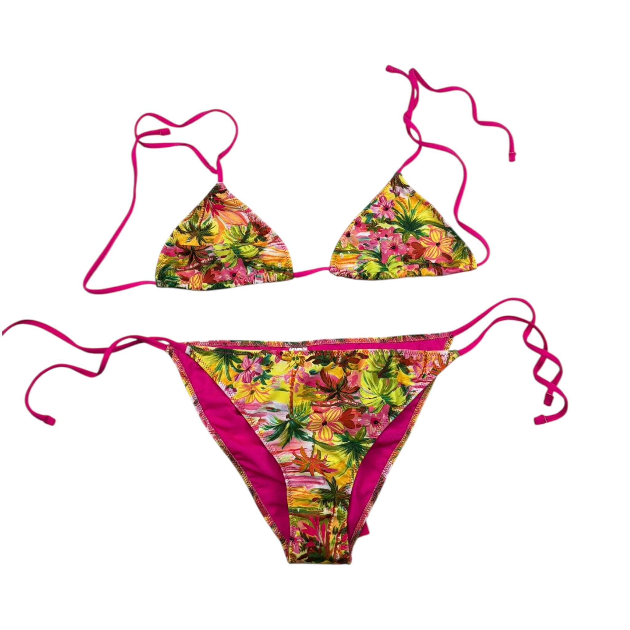 4Giveness Costume 2 Pezzi Triangolo-Slip per Bambina 125GBWBK5252 GIALLO 4GIVENESS 