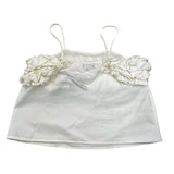 Miss Blumarine Plain White Strapless Top For Girls