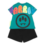 Barrow Kids 2 Piece Set T-Shirt-Bermuda Two-Tone Green/Black For Newborns