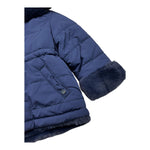 MINI BANDA giubbino tinta unita con cappuccio Blu per Neonata 31774 BLU MINI BANDA 