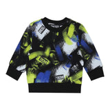 Diesel Crewneck Sweatshirt Solid Color With Black Pattern For Newborn