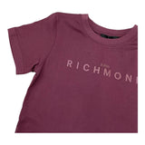 JOHN RICHMOND t-shirt girocollo tinta unita con stampa logo Vinaccio per Bambino RBA25009TS VINACCIO JOHN RICHMOND 