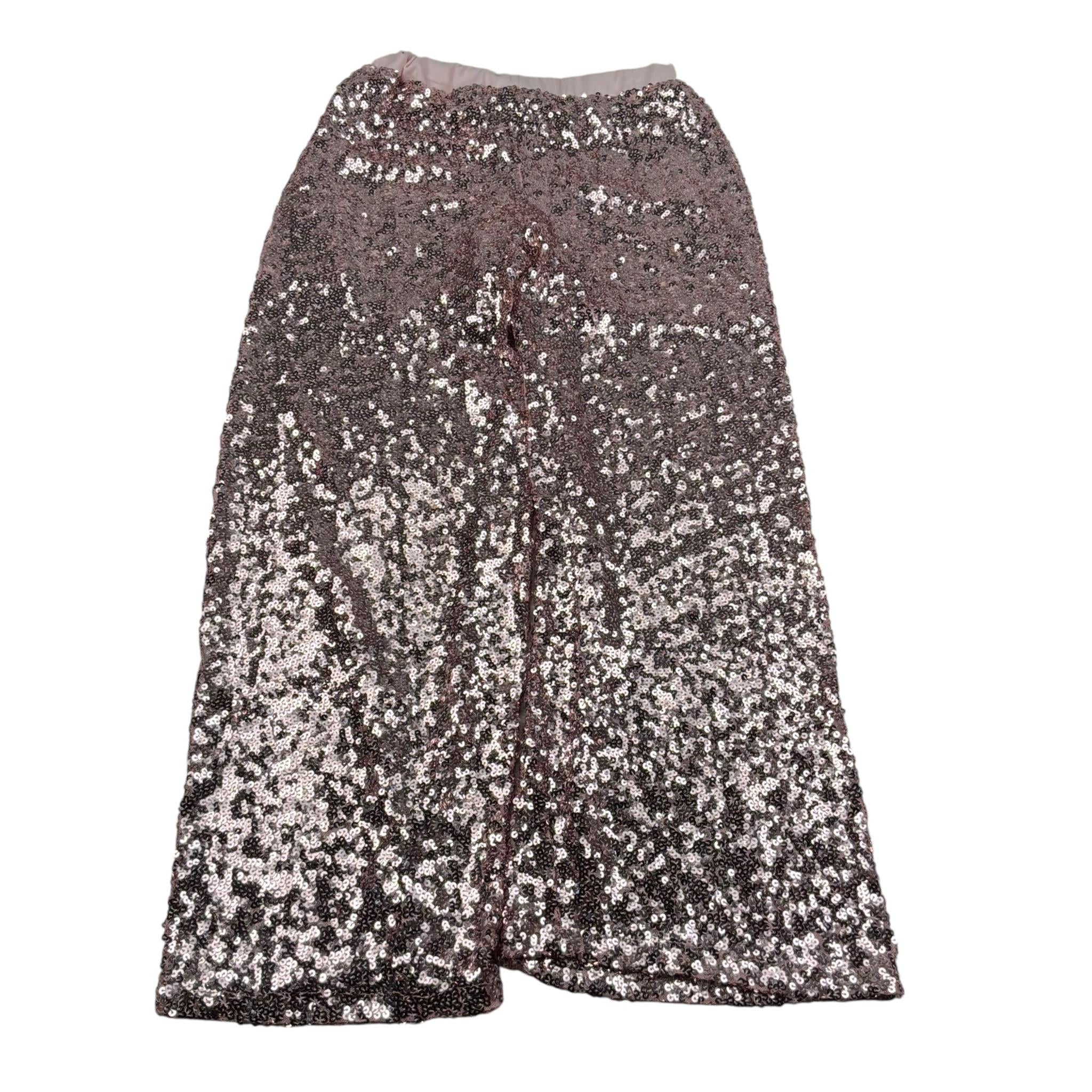 Lu Lu By Miss Grant Pantalone tinta unita con Paillettes Rosa per Bambina LL3568 ROSA LU LU BY MISS GRANT 