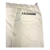 Daniele Alessandrini Solid Color Pants with Elastic Waist White for Boys