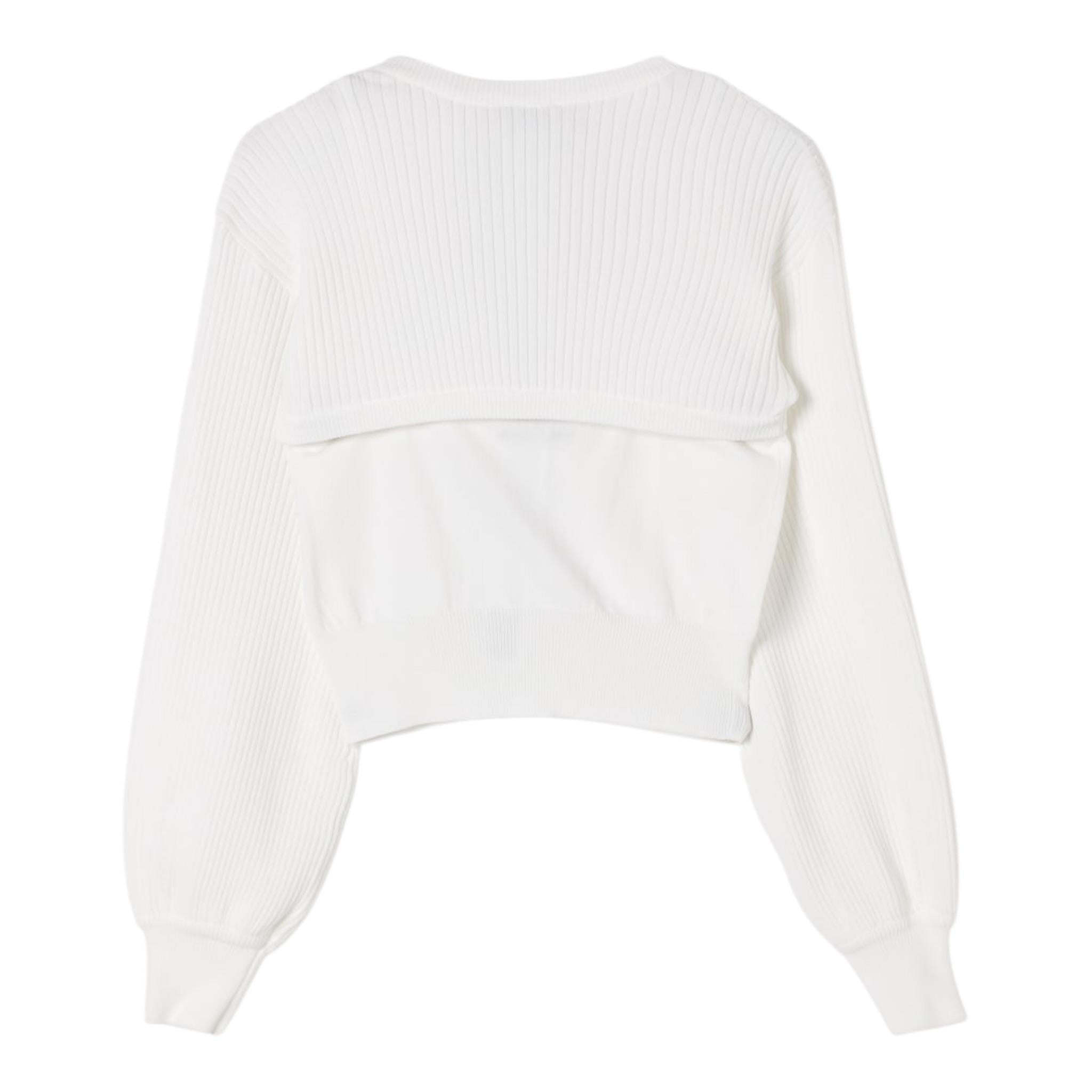 Twinset Set Top-Maglia Tinta Unita per Bambina 251GJ3QW6 PANNA TWINSET 