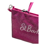 SAINT BARTH borsa brillantinata tinta unita con logo Fuxia per Bambina STRASS FUXIA SAINT BARTH 