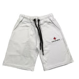 Zu+Elements Bermuda In Fleece Solid Color White For Boys