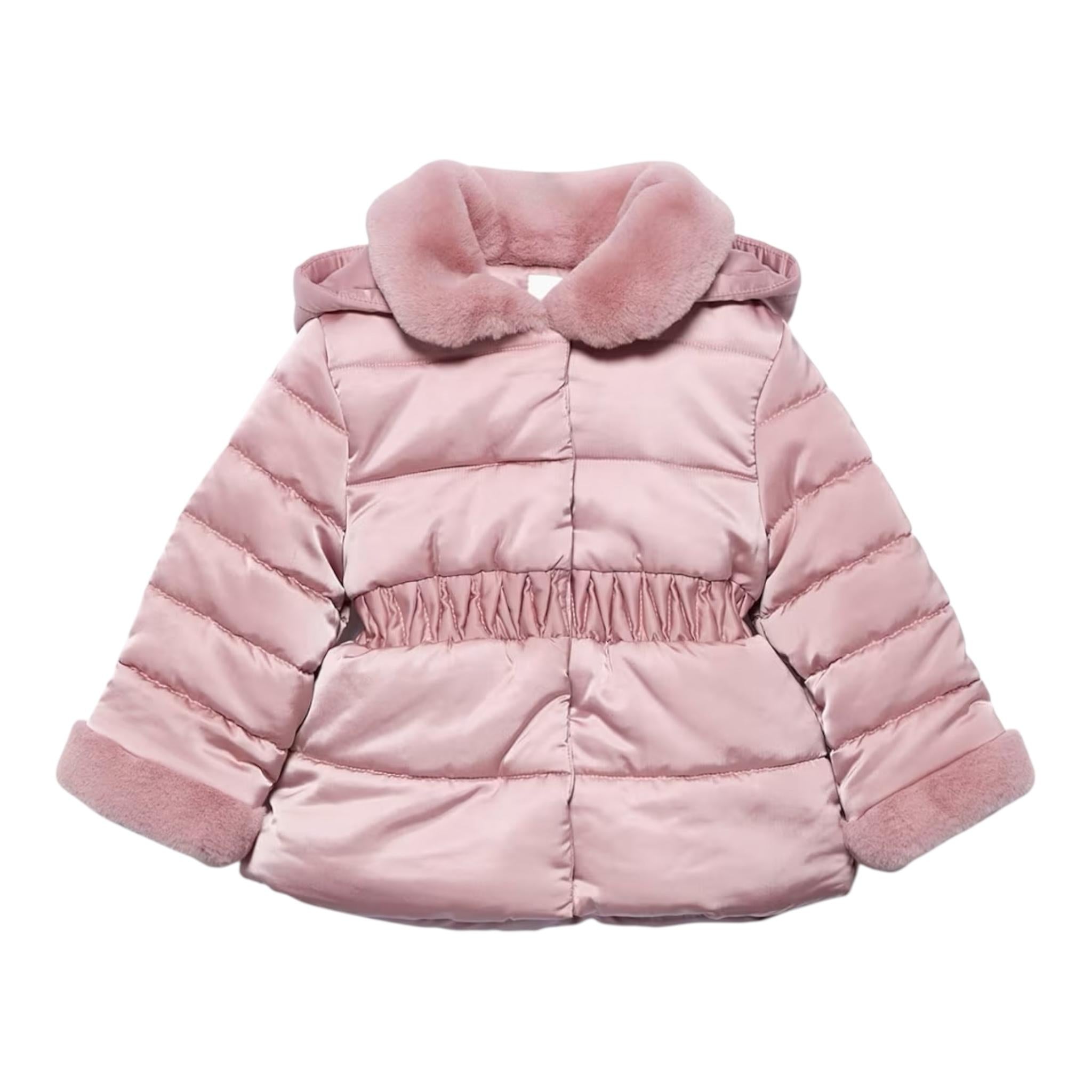 ABEL & LULA giubbino tinta unita con zip e cappuccio Rosa per Neonata 5818XX ROSA ABEL & LULA 