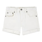Levi'S Short Tinta Unita con Girovita Regolabile per Bambina 4EH272 BIANCO LEVI'S 