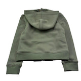 K-Way Felpa Tinta Unita con Zip E Cappuccio per Bambino K61385W VERDE K-WAY 