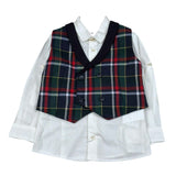 Aletta Completo 2 Pezzi Gilet-Camicia per Neonato M220422 BIANCO ALETTA 
