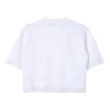 Aspesi T-Shirt Model Crop Crewneck Solid Color With Print White For Girls