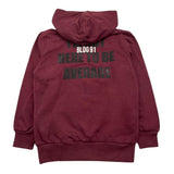 YOURS felpa con zip e cappuccio tinta unita Bordeaux per Bambino BY1477 BORDEAUX YOURS 