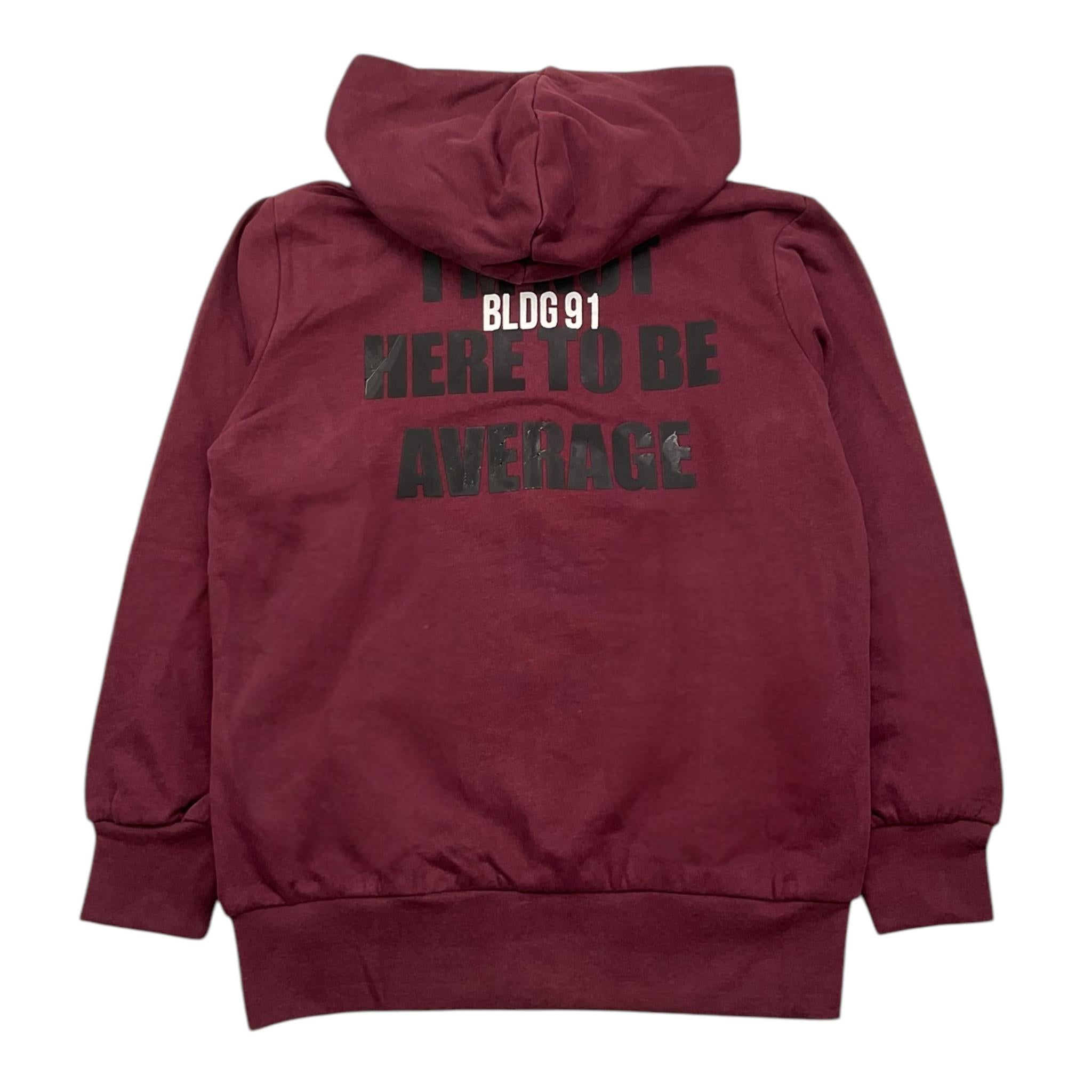 YOURS felpa con zip e cappuccio tinta unita Bordeaux per Bambino BY1477 BORDEAUX YOURS 