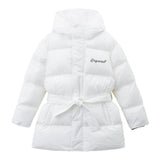 DSQUARED2 giubbino tinta unita con cappuccio Bianco per Bambina DQ1734 BIANCO DSQUARED2 