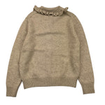 SAINT BARTH cardigan tinta unita con bottoni Fango per Bambina ORA0001 FANGO SAINT BARTH 