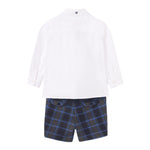 ABEL & LULA completo 3pz papillons-camicia-bermuda bicolore Bianco per Neonato 5756N BIANCO ABEL & LULA 