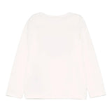 LIU JO shirt girocollo tinta unita con stampa in contrasto Panna per Bambina KF4067 PANNA LIU JO 