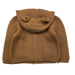 DANIELE ALESSANDRINI cardigan tinta unita con cappuccio Marrone per Neonato 1291W00035N MARRONE DANIELE ALESSANDRINI 