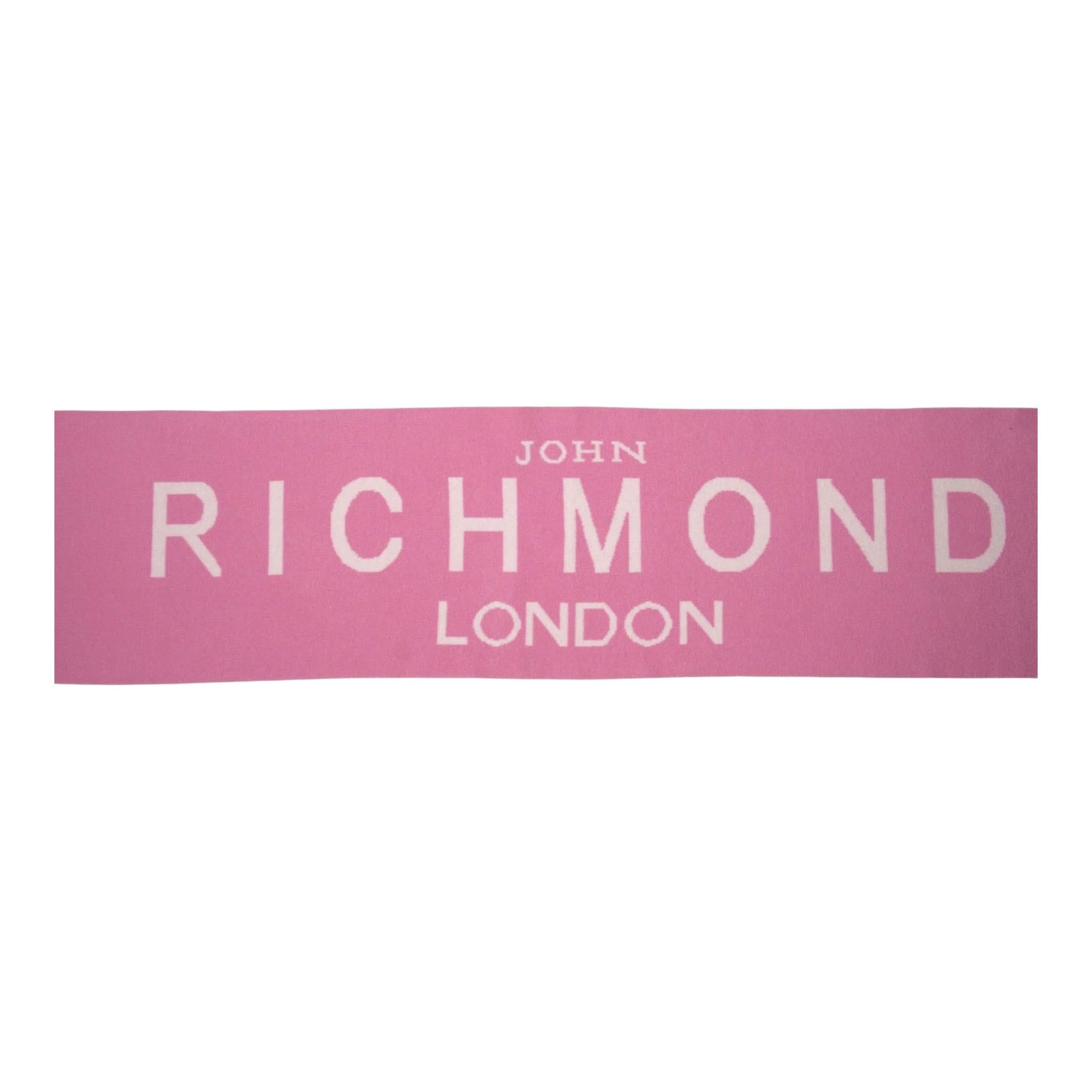 JOHN RICHMOND set cappello-sciarpa tinta unita logato Rosa per Bambina RGA24127HS ROSA JOHN RICHMOND 