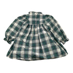 PICCOLA LUDO abito tinta unita con fantasia quadri Bianco per Bambina BS9WB034 BIANCO PICCOLA LUDO 