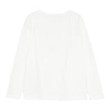 LIU JO shirt girocollo tinta unita con stampa e applicazioni Bianco per Bambina GF4093 BIANCO LIU JO 