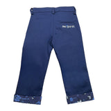 Cesare Paciotti Plain Trousers With Adjustable Waistband Blue For Newborn