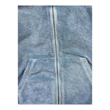 Zhoe &amp; Tobiah Blue Zip Up Hoodie Solid Color Sweatshirt For Boys