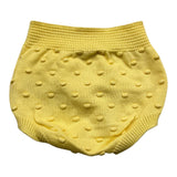 Wedoble Plain Culotte With Yellow Embroidery For Baby Girl