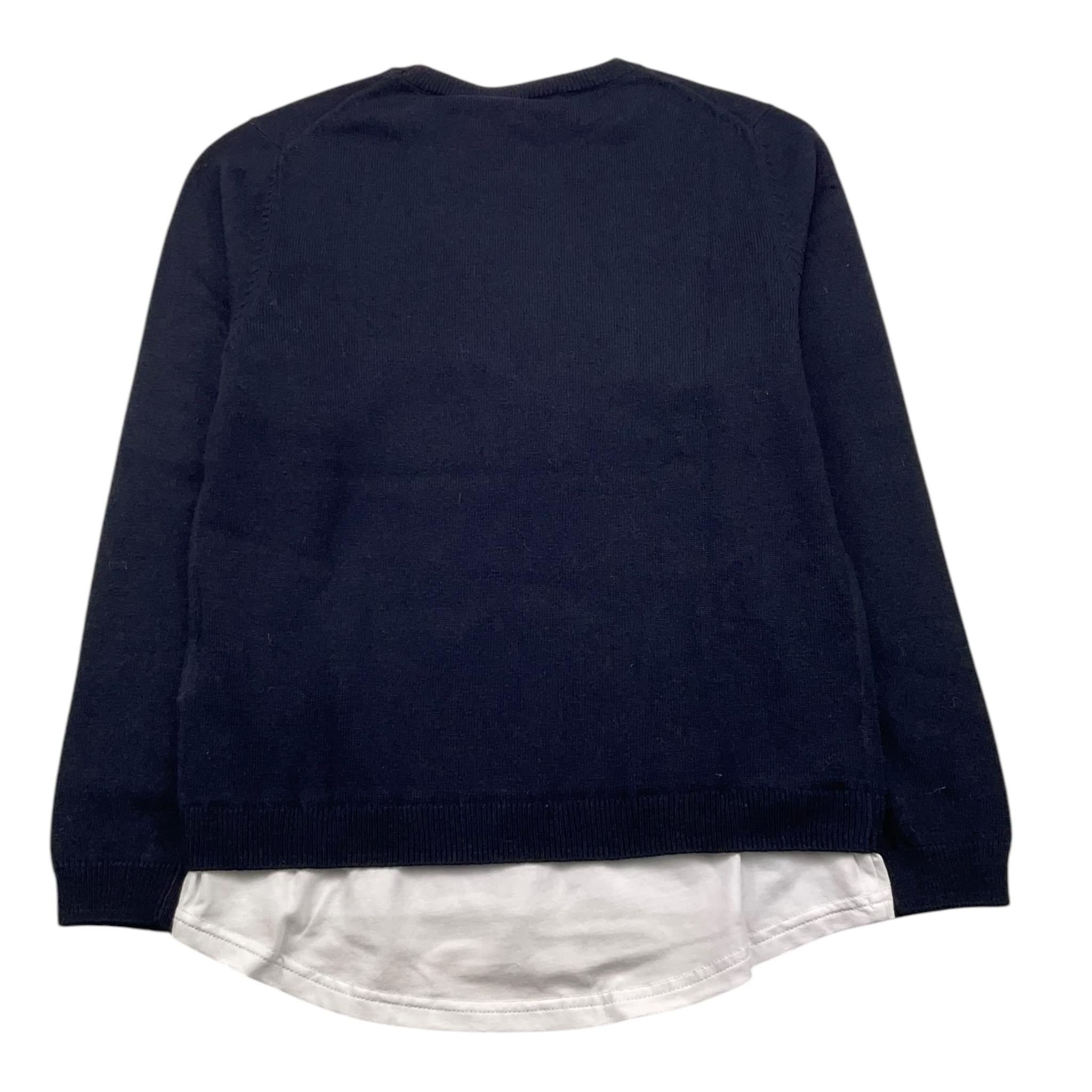 PAOLO PECORA maglia girocollo tinta unita con finta shirt Blu per Bambino PP4095 BLU PAOLO PECORA 