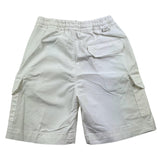 Paolo Pecora Solid Color Bermuda Shorts With Elastic Waist White For Boys