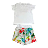 Msgm Complete T-Shirt-Bermuda Multicolor White For Newborn