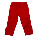 Carre'Ment Beau Solid Red Leggings for Baby Girls