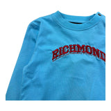 John Richmond Shirt Girocollo Tinta Unita con Stampa per Neonato RIP26130TS AZZURRO JOHN RICHMOND 