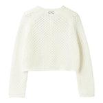 Il Gufo Cardigan Tinta Unita Traforato per Bambina P25GF440EM109X PANNA IL GUFO 