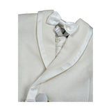 Petit Completo 4 Pezzi Giacca-Pantalone-Camicia-Papillon per Neonato S3415479L PANNA PETIT 