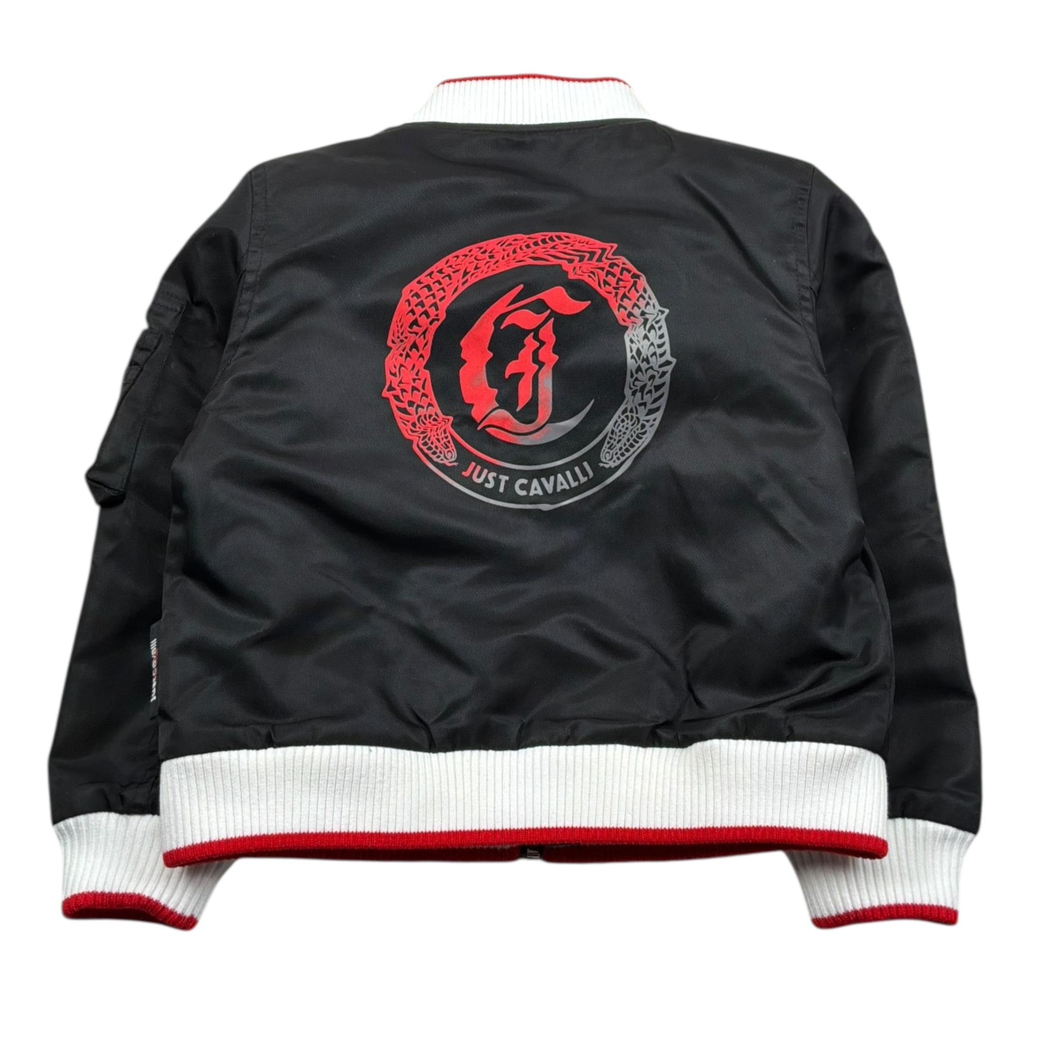 Just Cavalli Giubbino Tinta Unita con Profili In Contrasto per Neonato JIP26052GB NERO JUST CAVALLI 