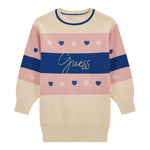 GUESS abito girocollo tinta unita con stampa Panna per Bambina K4YK12Z2V42 PANNA GUESS 