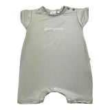 Bamboom+Babies Solid Color Mud Print Half Sleeve Romper for Newborn