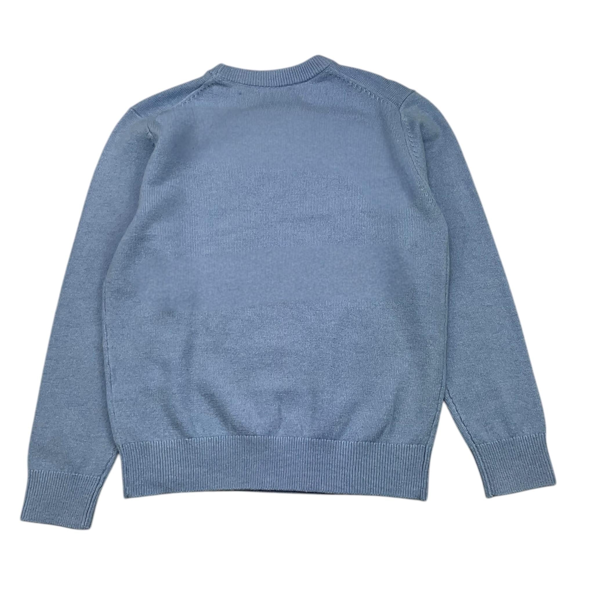 SAINT BARTH maglia girocollo tinta unita con stampa Azzurro per Bambino DOU0004 AZZURRO SAINT BARTH 