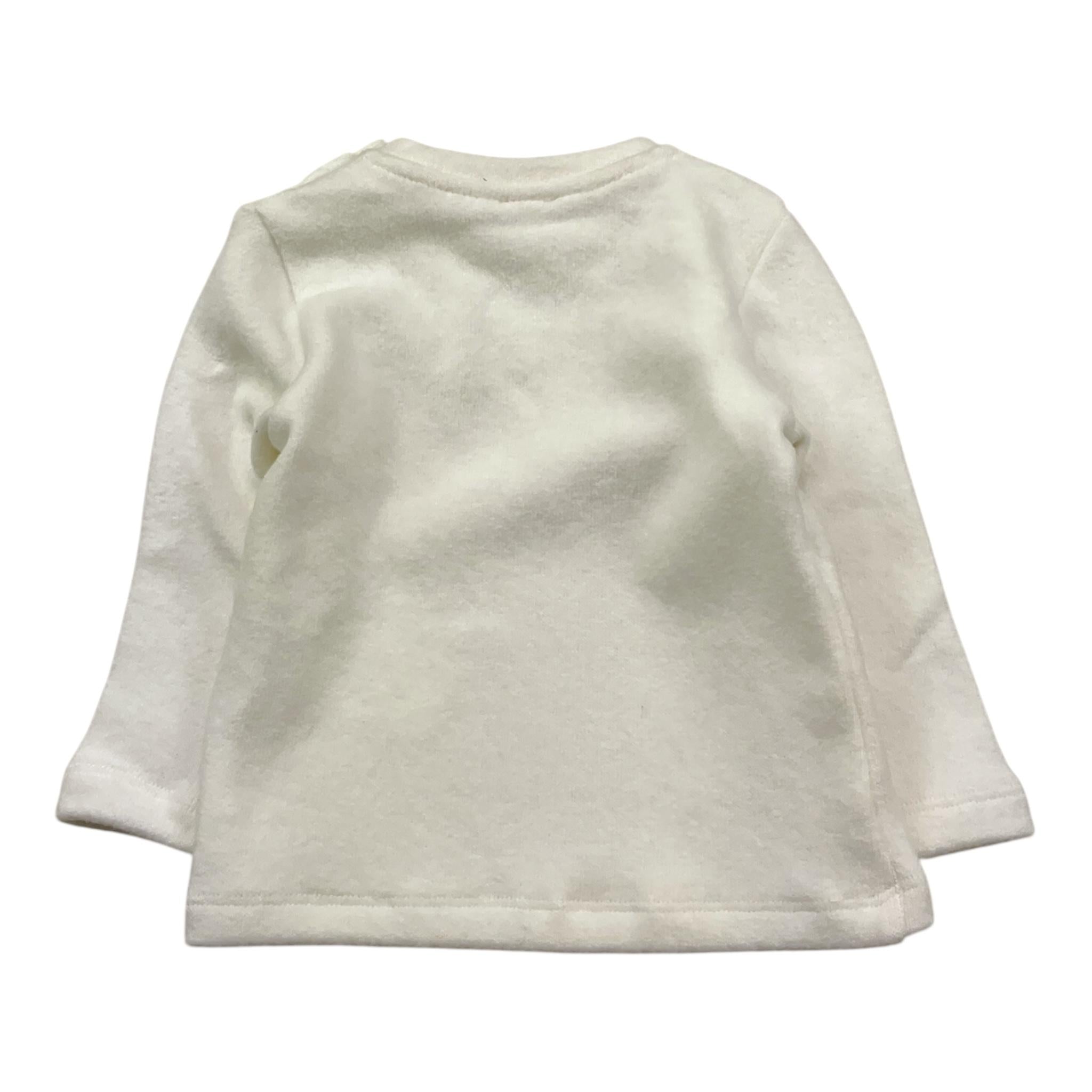 LE BEBE' shirt girocollo tinta unita con stampa Bianco per Neonato LBB5185 BIANCO LE BEBE' 