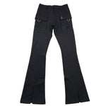 MISS BLUMARINE pantalone tinta unita con elastico in vita modello zampa Nero per Bambina IF4051 NERO MISS BLUMARINE 